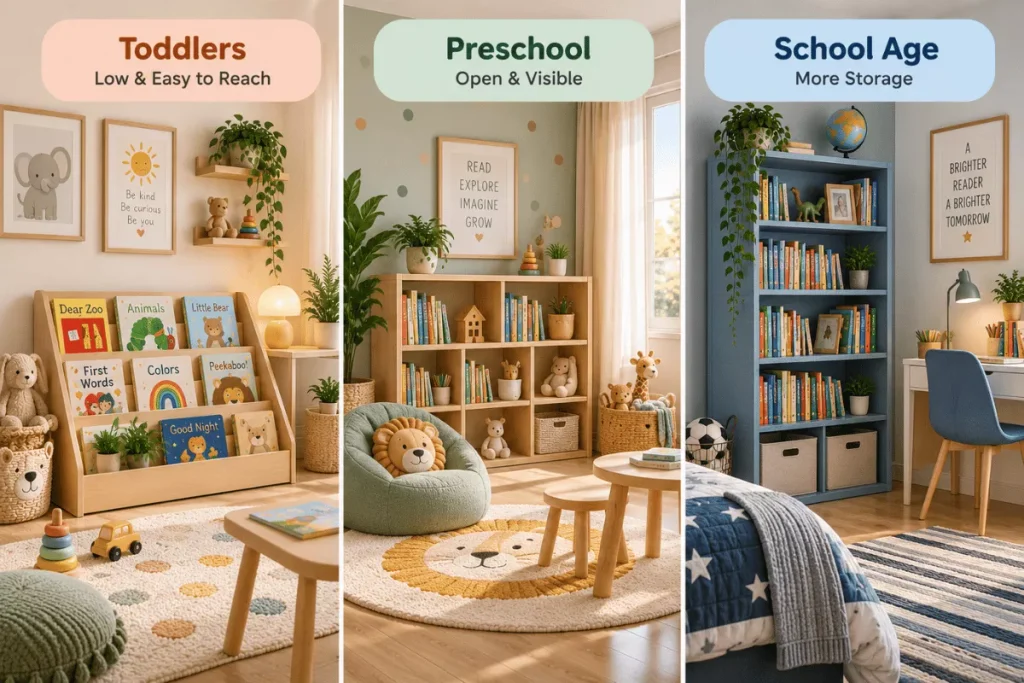 cozy reading spaces by age 6a9e5f1d24f37