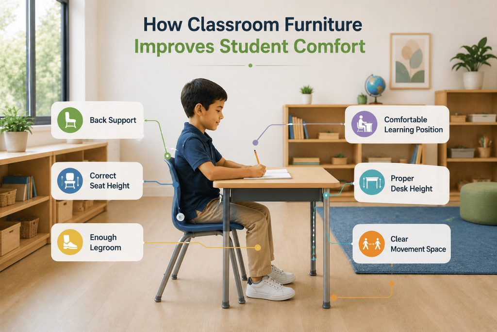 8 Smart Ways to Make Classrooms More Comfortable for Students 2 how classroom furniture improves comfort 6a9666fc93e18