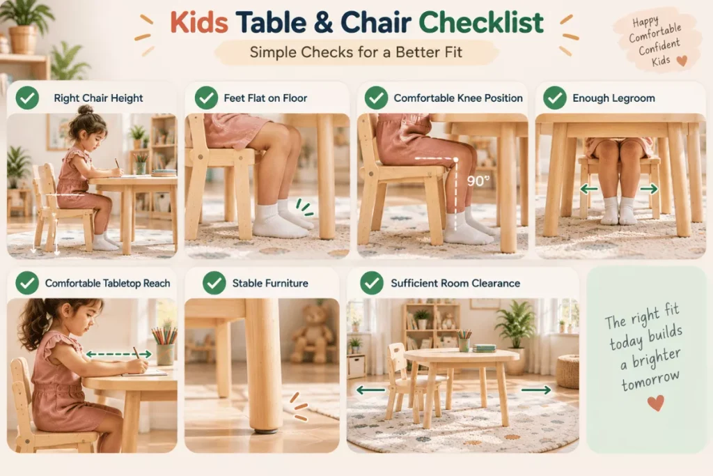 How to Choose the Right Kids Table and Chair Size: A Practical Guide 5 Choose the Right Kids Table and Chair Size
